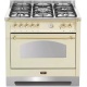 Aragaz Lofra Dolcevita RBIG96GVGT/CI, 90x60 cm, gaz, 5 arzatoare, grill, aprindere electronica, timer, crem