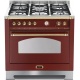 Aragaz Lofra Dolcevita RRG96MFT/CII, 90x60 cm, gaz, 5 arzatoare, grill, aprindere electronica, timer, rosu