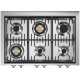 Aragaz Steel Oxford X10FF, 100X60cm, 6 arzatoare, 2 cuptoare, timer, aprindere electronica, gri nisip