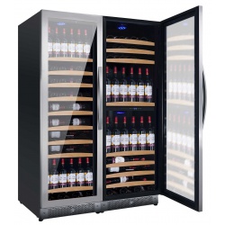 Racitor de vinuri Caso WineMaster Touch A one, 44 sticle, 117 W, negru/otel inoxidabil