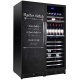 Vitrina de vinuri Nevada Coolors NW400T-SD-HR, 400 sticle, 3 zone, Negru