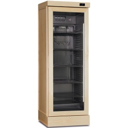 Vitrina de vinuri Klimaitalia CLW 372 VGL Bleached ash, 126 sticle, 2 zone temperatura, gri deschis