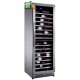 Vitrina de vinuri Nevada Inox NW171D-SSLX, 171 sticle, doua zone, inox