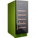 Vitrina de vinuri Nevada Color NW20S-FG-C-6018, 20 sticle, verde (RAL 6018)