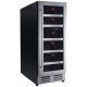 Vitrina de vinuri Nevada Concept NW17D-SSL, 17 sticle, doua zone, negru/inox Vitrina de vinuri Nevada Concept NW17D-SSL, 17 sticle, doua zone, negru/inox