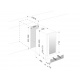 Vitrina de vinuri Nevada Concept NW23D-S, 23 sticle, doua zone, negru/inox