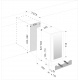 Vitrina de vinuri Nevada Concept NW26S-S, 26 sticle, negru/inox