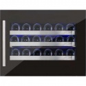 Vitrina de vinuri incorporabila Nevada Concept NW24S-FGL, 24 sticle, negru