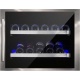 Vitrina de vinuri incorporabila Nevada Concept NW28S-FGS2L, 28 sticle, inox