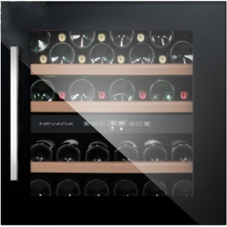 Racitor de vinuri Caso WineMaster Touch A one, 44 sticle, 117 W, negru/otel inoxidabil