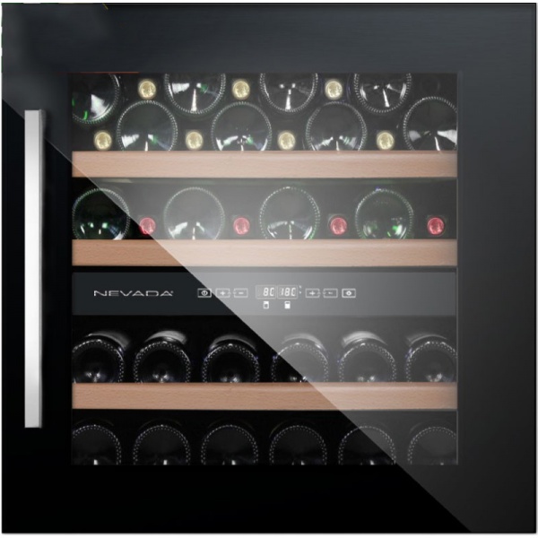 Racitor de vinuri Caso WineMaster Touch A one, 44 sticle, 117 W, negru/otel inoxidabil