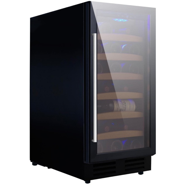 Vitrina de vinuri Nevada Concept NW33S-FG, 33 sticle, Negru