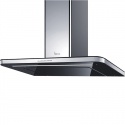 Hota design Baraldi Surf 01SUR090BL70, 90 cm, 700 m3/h, sticla neagra