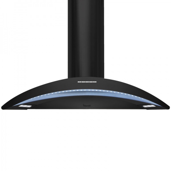 Hota design Baraldi Surf 01SUR090BL70, 90 cm, 700 m3/h, sticla neagra