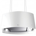 Hota design suspendata Baraldi Ideal 01IDEIS070STW70, 70 cm, 700 m3/h, sticla alba/inox