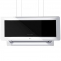 Hota design suspendata Baraldi Metropolis 01MTP090ST90, 90 cm, 900 m3/h, sticla neagra/inox