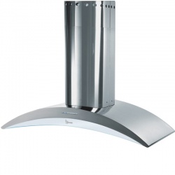 Hota design Baraldi Surf 01SUR090BL70, 90 cm, 700 m3/h, sticla neagra