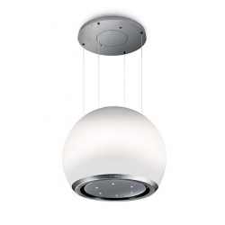 Hota insula Faber Arkea Evo Plus 60 cm, 450 m3/h, sticla alba