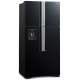 Side by Side Hitachi R-W660PRU7(GGR), Clasa A+, 540 Litri, No Frost, dispenser apa, sticla gri