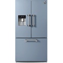 Side by Side Steel Ascot AFR9F , Clasa A+, 536L, No Frost, Dispenser Apa, Twist Ice Maker, albastru deschis