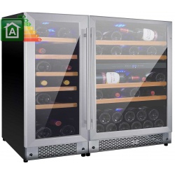 Racitor de vinuri Caso WineMaster Touch A one, 44 sticle, 117 W, negru/otel inoxidabil