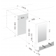 Vitrina de vinuri Nevada Concept NW46D-FG, 46 sticle, Negru