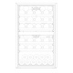 Vitrina de vinuri incorporabila Nevada Concept NW40D-WFG, 40 sticle, doua zone, alb