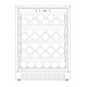Vitrina de vinuri Nevada Concept NW59D-FG, 59 sticle, 2 zone temperatura, Negru