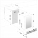 Vitrina de vinuri Nevada Concept NW59D-FG, 59 sticle, 2 zone temperatura, Negru