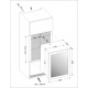 Vitrina de vinuri Nevada Concept NW75D-SS, 75 sticle, 2 zone temperatura, Negru / inox