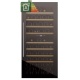 Vitrina de vinuri incorporabila Nevada Concept NW55D-FGS, 55 sticle, doua zone, sticla neagra