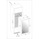 Vitrina de vinuri incorporabila Nevada Concept NW89D-SSL, 89 sticle, doua zone, inox