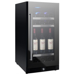 Vitrina de vinuri Nevada Concept NW46D-FG, 46 sticle, Negru