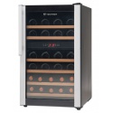 Vitrina de vinuri Tecfrigo Wine 32, 32 sticle, 2 zone temperatura, negru / inox