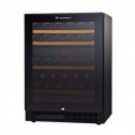 Vitrina de vinuri Tecfrigo Wine 45FG, 45 sticle, 2 zone temperatura, negru