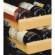 Vitrina de vinuri Tecfrigo Sommelier 301, 129 sticle, 1 zona temperatura, negru / inox