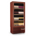 Vitrina de vinuri verticala Tecfrigo EnoPrestige 400(4TV/1TV), 112 sticle, 1 zona temperatura, lemn nuc
