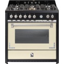 Aragaz Lofra RBI66MFT/CI, 60x60 cm, gaz, 4 arzatoare, grill, aprindere electronica, timer, crem