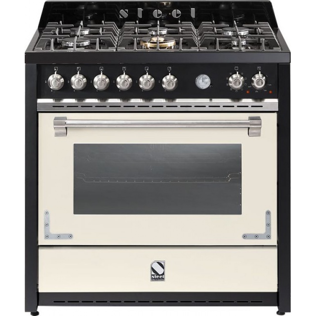 Aragaz Lofra RBI66MFT/CI, 60x60 cm, gaz, 4 arzatoare, grill, aprindere electronica, timer, crem