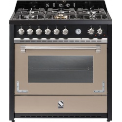 Aragaz Lofra RBI66MFT/CI, 60x60 cm, gaz, 4 arzatoare, grill, aprindere electronica, timer, crem