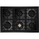 Aragaz Steel Oxford X10FF, 100X60cm, 6 arzatoare, 2 cuptoare, timer, aprindere electronica, mov