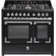Aragaz Steel Oxford X10FF, 100X60cm, 6 arzatoare, 2 cuptoare, timer, aprindere electronica, crem