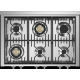 Aragaz Steel Oxford X10FF, 100X60cm, 6 arzatoare, 2 cuptoare, timer, aprindere electronica, gri nisip