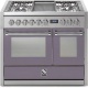 Aragaz Steel Genesi G10FF, 100X60cm, 6 arzatoare, 2 cuptoare, timer, aprindere electronica, inox