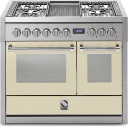 Aragaz Lofra RBI66MFT/CI, 60x60 cm, gaz, 4 arzatoare, grill, aprindere electronica, timer, crem
