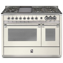 Aragaz Lofra RBI66MFT/CI, 60x60 cm, gaz, 4 arzatoare, grill, aprindere electronica, timer, crem