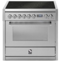 Aragaz Steel Genesi GQ9S, 90X60cm, 6 arzatoare, cuptor electric multifunctional, timer, aprindere electronica, inox