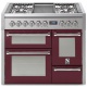Aragaz Steel Genesi G10FFF, 100X60cm, 6 arzatoare, 3 cuptoare, timer, aprindere electronica, negru antracit