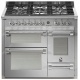 Aragaz Steel Genesi G10FFF, 100X60cm, 6 arzatoare, 3 cuptoare, timer, aprindere electronica, celeste