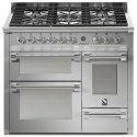 Aragaz Steel Ascot A10FFF, 100X60cm, 6 arzatoare, 3 cuptoare, timer, aprindere electronica, inox